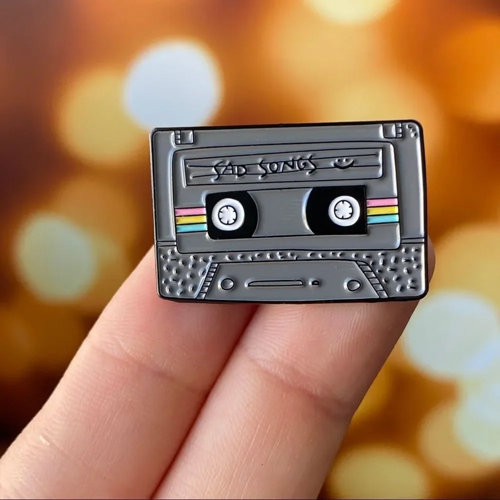 Sad Songs Cassette Enamel Pin/ Brooch
